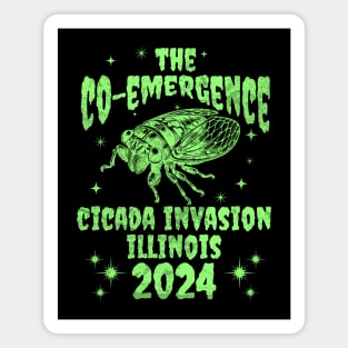 Illinois Cicada Invasion 2024 - Illinois Cicada Co-Emergence 2024 Magnet